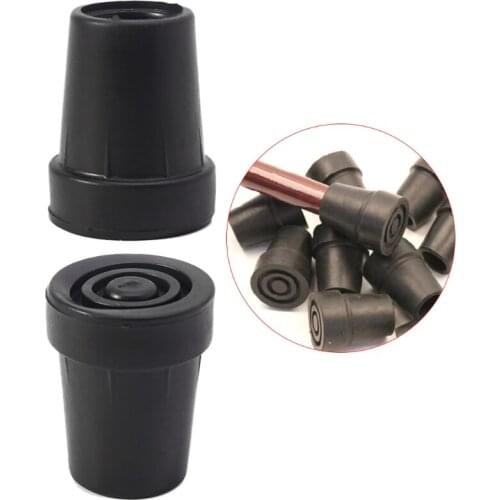 Walk Hiking Stick Rubber Tip Protect Trek Pole Crutch Pad Alpenstock Accessories