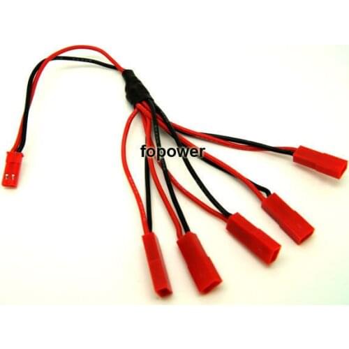 RC Model Silicone Cable Charger Multifunction 1in5 JST Connector Plug Dean 5pcs