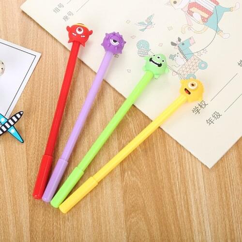 40 pcs one eyed person neutral pen cute cartoon learning stationery office supplies water-based pen