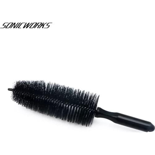 Bike Wheel Tire Rim Scrub Brush Bicycle Washing Hub Handle Cleaning Tool Cycling Plastic Handle Cleaner Fit Car Truck Motorcycle