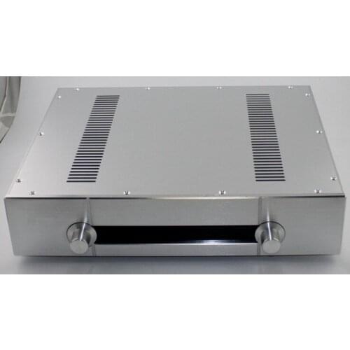 WA39 Aluminum Silver Amplifier Chassis / Imitation Gawain Preamplifier / AMP Housing / DIY Box (430 * 92 * 343mm)