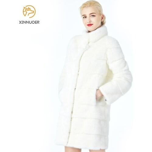 XINNUOER Large Fur Coats