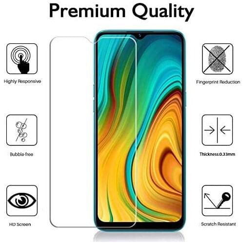 Tempered Glass For Oppo A1K A5 A9 2020 A94 a93 a55 Realme C3 C11 C12 C15 C21 6i Screen Protector cover Protective Glass Film