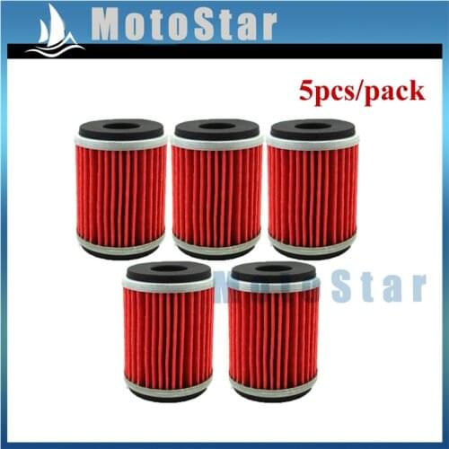 5pcs Fuel Oil Filter HF140 KN140 For Dirt Motor Bike Motorcycle WR250F WR450F WR250X WR250R YFZ450X YFZ450R GAS EC250