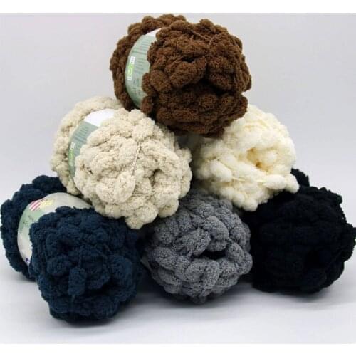 50g/ball Fancy Pompom Thick Yarn for Hand-knitted Blanket Cushion Single-Strand Acrylic Yarn Knitting Thread Wool Diy Supplies