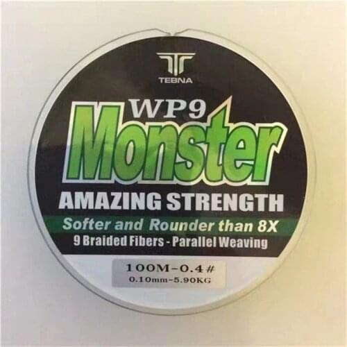 9 Strand Braid Fishing Line Super power 9 Strands Braided PE Weave Bass Trout Wire Hot Fishing Line