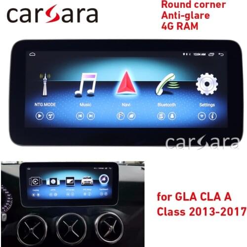 Android radio CLA w117 anti-glare screen GLA X156 touch navi display A w176 round corner GPS radio stereo dash multimedia player