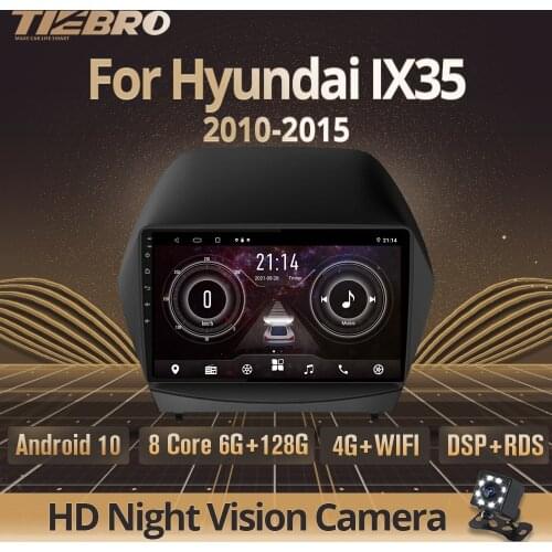 TIEBRO 2Din Android10.0 Car Radio For Hyundai IX35 2010-2015 GPS Navigation Stereo Receiver DSP Auto Radio Car Multimedia Player