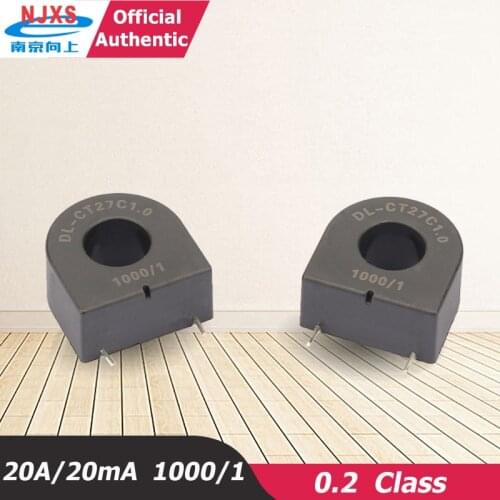 Pin type PCB MOUNTcurrent transformer micro Precision DL-CT27C1.0 20A/20mA 1000/1 80a current transformer testing pcb mounting