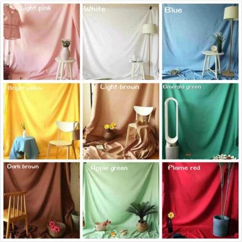 Photography Background Studio Portraits Photo Background Solid Fabric Live Video Decor Polyester Cotton Photoshoot Backdrops