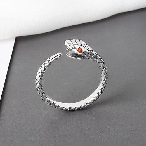 BVR5 925 Sterling Silver Promotion Gift Sweet Snake Animal Ladies Finger Party Rings Jewelry For Women Never Fade