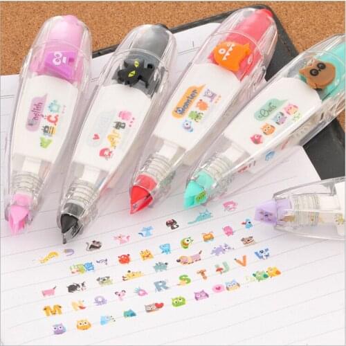 Creative Stationery Push Correction Tape Lace for Key Tags Sign School Supplies