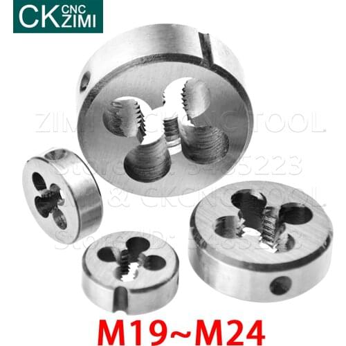 M19 M20 M21 M22 M23 M24 Alloy Steel Screw Thread Die Metric Machine Die Hand Tapping Tools Die Machine Metal working Screw tools