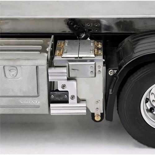 2pcs Metal Sand Spreader Filter Toolbox for 1/14 Tamiya Volvo FH16 RC Truck Car Accessories Parts