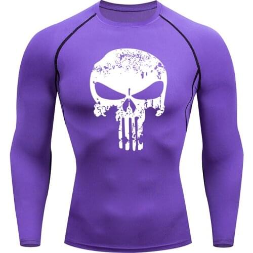 New T-shirt Running Mens Compression Sportswear MMA Gym T-shirt Men Tracksuit Tights Fitness Bodybulding Jogging Short shirt