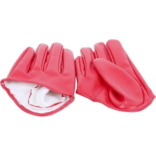 Women Sexy Half Palm Full Finger PU Leather Gloves Fashion PU Leather Gloves Women Performance Gloves Leather Party Show Mittens
