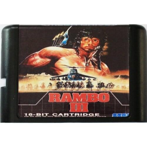 Rambo 3 16 bit MD Game Card For Sega Mega Drive For SEGA Genesis