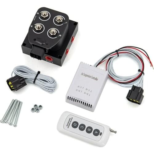 12v Solenoid Valve Air ride Suspension manifold valve with remote controller 0-200psi