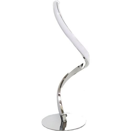 EU/US Plug Spiral LED Desk Lamp Home Living Room Bedside Table Touch Night Light for Reading Decoration