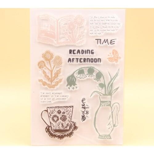 YPP CRAFT Reading Afternoon Transparent Clear Silicone Stamps for DIY Scrapbooking/Card Making/Kid Crafts Decoration Supplie M25