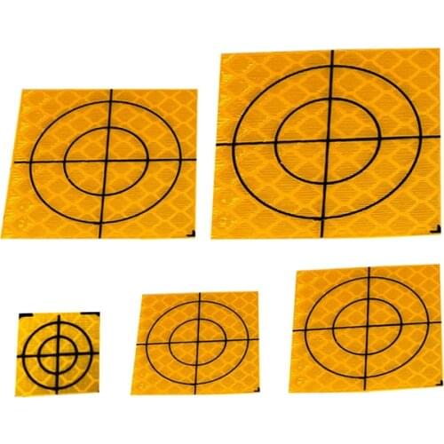 Yellow Reflector Sheet 100 Pcs Reflective Tape Target for Surveying Total Station 20 30 40 50 60mm High Quality Hot Sale