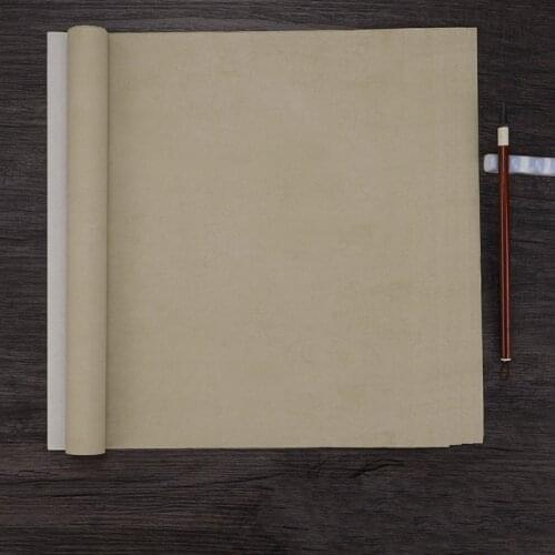 10sheets Half Ripe Xuan Paper Chinese Small Regular Script Brush Pen Calligraphy Paper Xuan Zhi Retro Batik Calligraphy Paper