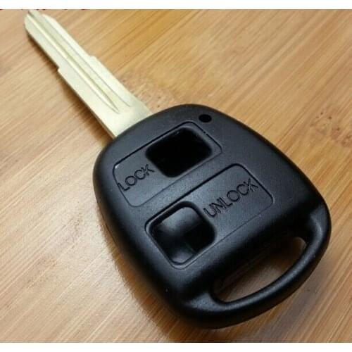 2 Button Remote Key Shell Case For Toyota Hiace Yaris Corolla With TOY41 Blade Fob Key Blank Cover 5PCS/lot