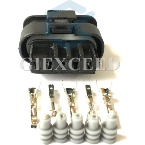 2 Sets 5 Pin 872-860-541 872-860-546 Waterproof Female Auto Connector Housing Socket Air metering Plug For Benz BMW VW