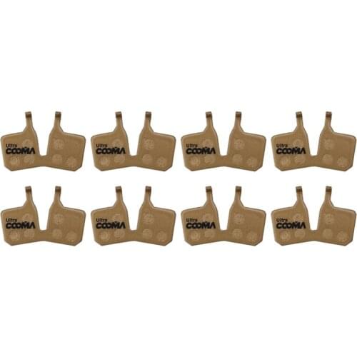 2 Pairs Bicycle Disc Brake Pads for ura MT5 MT7 Disc Brake, Full Metal Gold