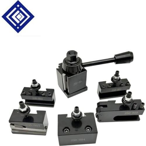 250 wedge type Quick Change Tool Holder 250-000 Tool Post Set GIB Tool Post Set Piston Type Post