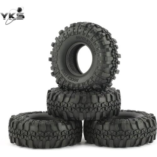4PCS 110mm 11.9 Inch Rubber Rocks Tyres / Wheel RC Car Tires for 1/10 RC Rock Crawler Axial SCX10 D90 AXIAL RC4WD AUSTAR AX-4020