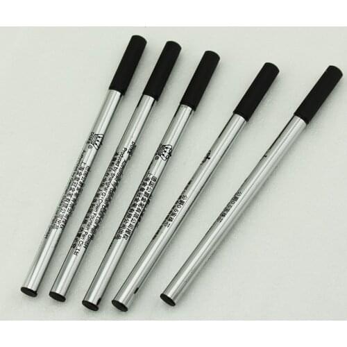5 PCS Duke Rollerball Pen Black Ink Refills 0.7mm, Push Type , 110 mm