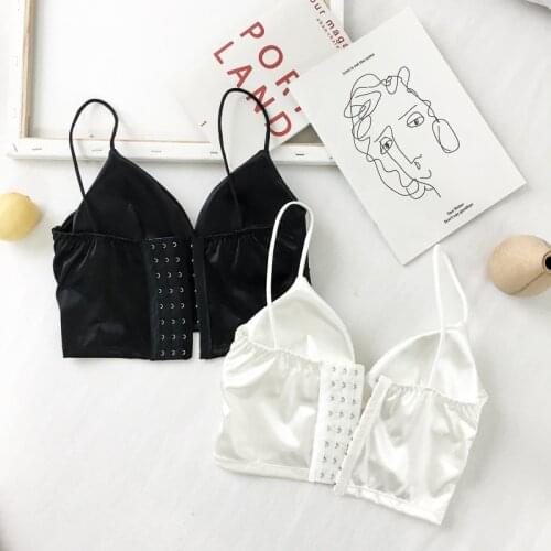 Sexy Women Sexy Strap Silk smooth Plunge Bralette Bra Sleeping brassiere Push Up Bras sexy lingerie Top wireless bra top