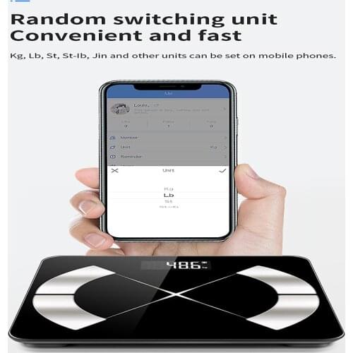 GASON S4 Bluetooth Smart Body Fat Scale Weighing Precision Electronic Weight Scale Fat Scale