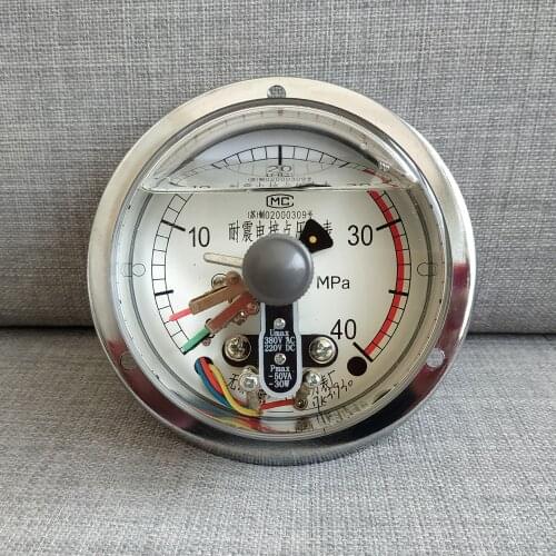 100mm(4.0") (Liquid-filled)electric contact pressure gauge, manometer