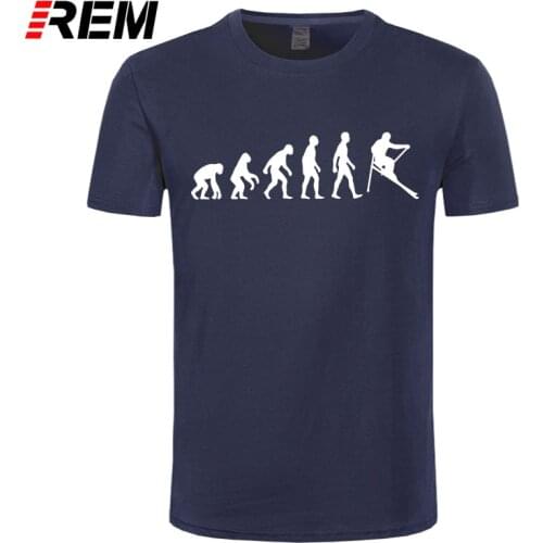 REM Round Collar T Shirts Fashion Short Men Funny Crew Neck The Evolution Of Dog Walking T Shirt