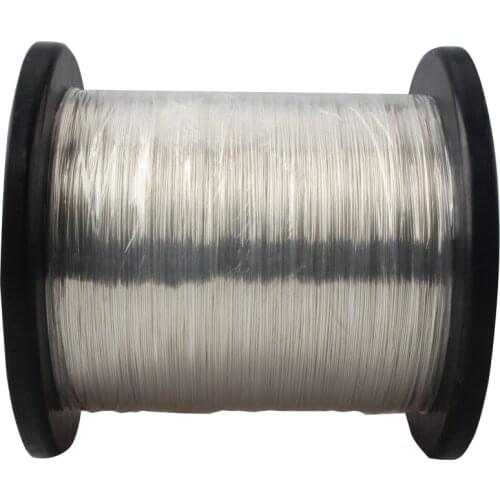 HiFi 99.999% 5N Pure Silver Cable OD 0.8mm PTFE Cover High Purity Solid Pure Silver Hifi Audio DIY Headphone Cable Signal Line