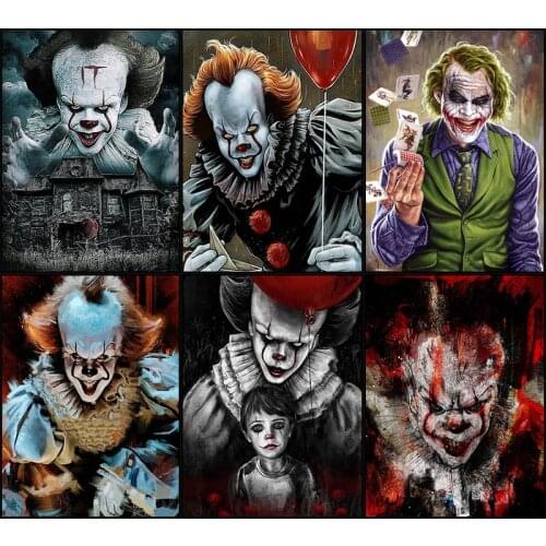 New Painting By Numbers Horror Pictures Paint by numbers on canvas For wall art Home Decor