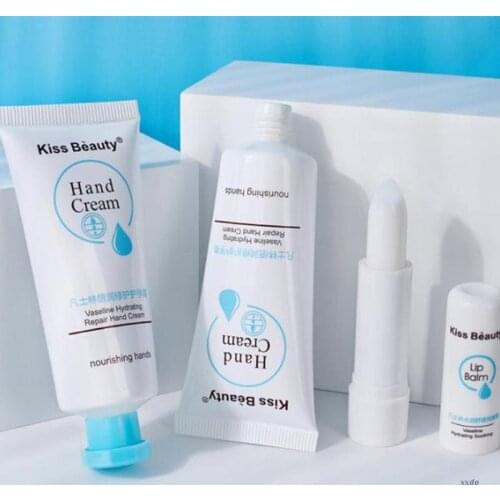 Hand Cream Lip Balm Set Skin Care Lightweight Moisturizing Lotion Kit Hand Cream Lip Balm Combo Set Moisturizing