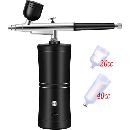 0.3mm Black Mini Air Airbrush With Compressor Spray Gun Set DIY Wall Drawing Painter Sprayer Gun Beauty Device