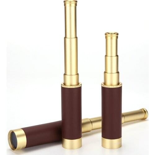 High Power 25X30 Pirate Monocular Professional Vision Monocular Telescope Astronomical Eyepiece Spyglass with Free Leather Bag