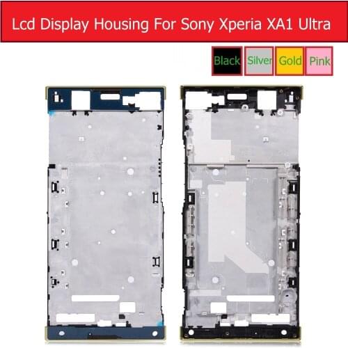 Front LCD Screen Holder Housing Frame BezelFor Sony Xperia XA1 G3121 G3112 Middle Frame Chassis For Sony XA1 Ultra G3221 G3212