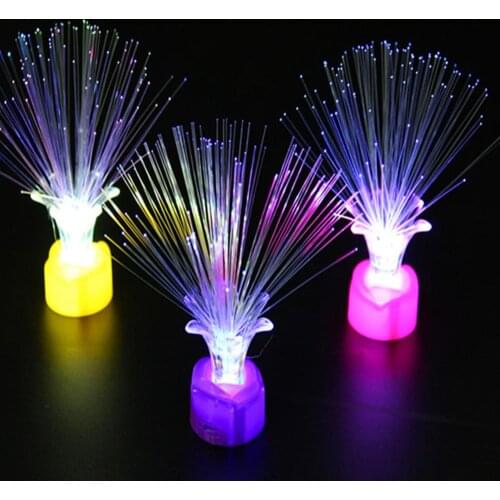 Festival Light LED Fiber Optic Night Light Lamp Colorful Wedding Home Party Decoration Random Color