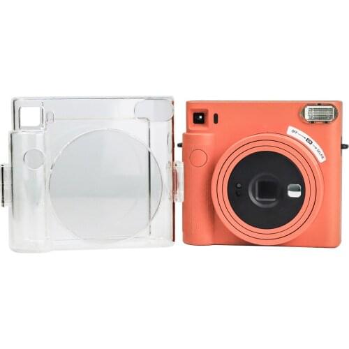 Clear PVC Camera Case For Instax Square SQ1 Instant Camera, Shockproof Dustproof Transparent Protective Cover Shell Accessories