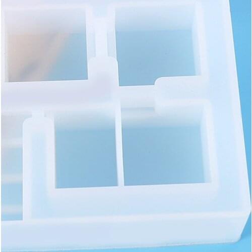 R2LE Succulent Flower Plant Pot Epoxy Resin Mold Concrete Cement Clay Silicone Mould DIY Crafts Candle Soap Casting Tool