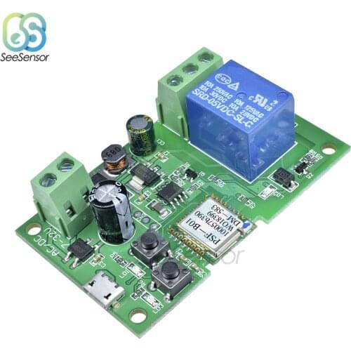 DC 5V 12V 32V Self-locking Wifi Relay Module Smart WiFi Remote Control Switch Timer Wireless Switch for Smart Home