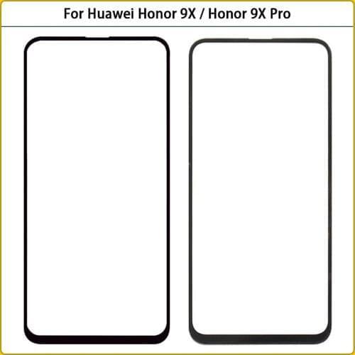 10PCS For Huawei Honor 9X Touch Screen Front Glass Screen For Huawei Honor 9X Pro LCD Display Front Outer Glass Lens Replace