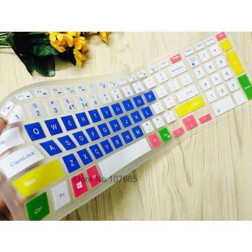 15 17 inch Silicone laptop keyboard cover Protector For Dell Inspiron INS 15 3567 15-3567 R1525B Speed 5576 5577 15-5577 1525