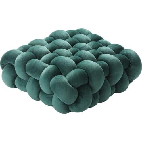 Nordic Home Solid Color Plush Seat Pillow Sofa Waist Lumbar Pillow Summer Square Sofa Cushion Soft Cute Pillow