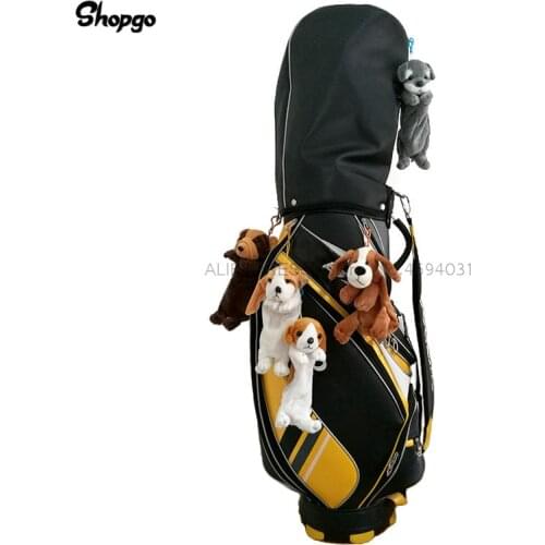 [10 Styles] Little Dog Small Golf Ball Bag Animal Zipper Golf Bags Size 5-6pcs Bag Accessories Mascot Novelty Cute Gift